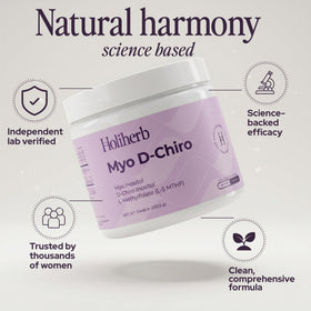 Holiherb Myo D-Chiro Inositol 40:1 Poudre 290g sur une table