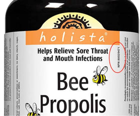 Holista Propolis 500mg 200 capsules - étiquette du produit