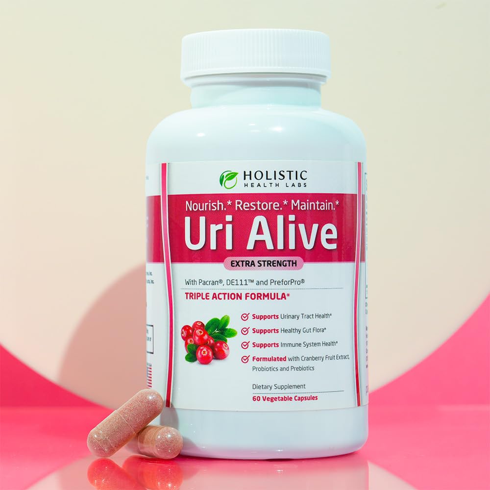 Holistic Health Labs Uri Alive 60 gélules vue arrière