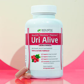 Holistic Health Labs Uri Alive 60 gélules vue arrière
