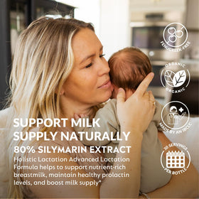 Holistic Lactation Formule Avancée - étiquette détaillant les ingrédients