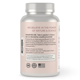 Holistic Lactation Formule de Soutien à la Lactation, flacon sur fond blanc