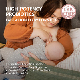 Holistic Lactation Formule de Soutien à la Lactation, vue de côté du flacon