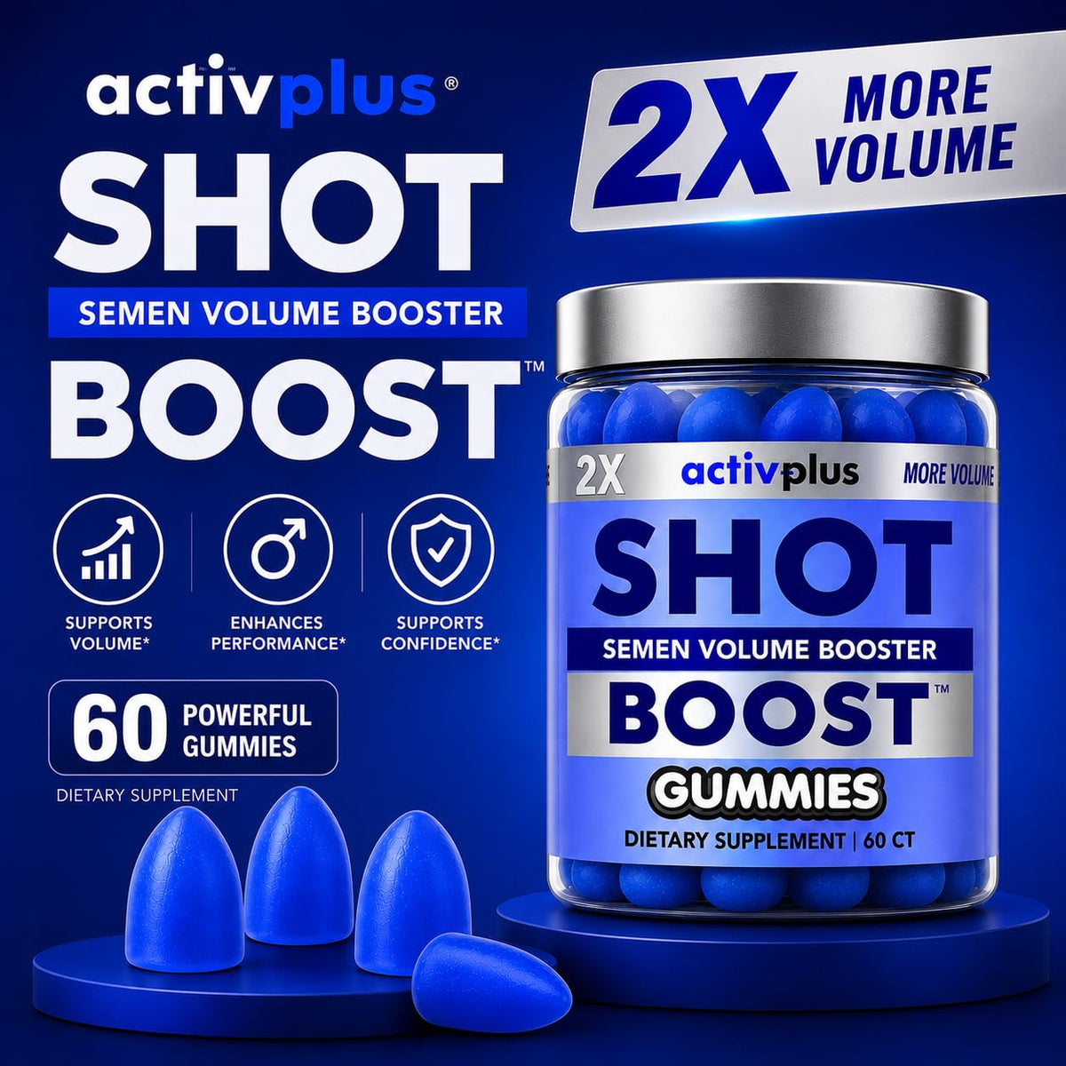 Holistic MD Gummies Volume Seminal 60 ct détails des ingrédients
