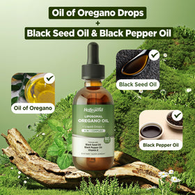 HOLLEGEND huile d'origan liposomale 60ML flacon avec goutte à goutte