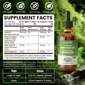 HOLLEGEND huile d'origan liposomale 60ML gouttes sous la langue