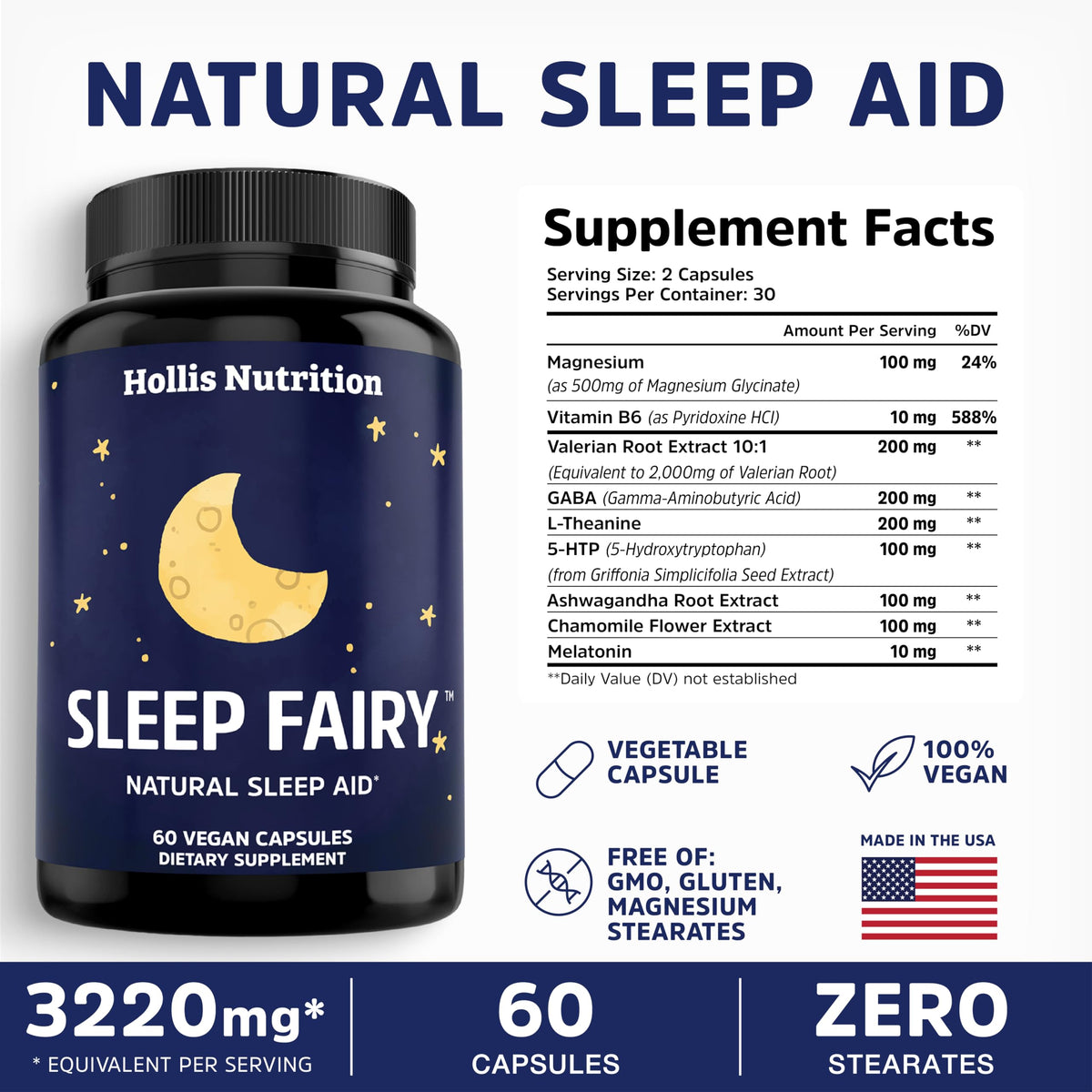 Hollis Nutrition Sleep Fairy capsules véganes