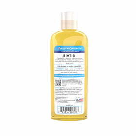 Hollywood Beauty Huile de Biotine 240 ml application sur peau