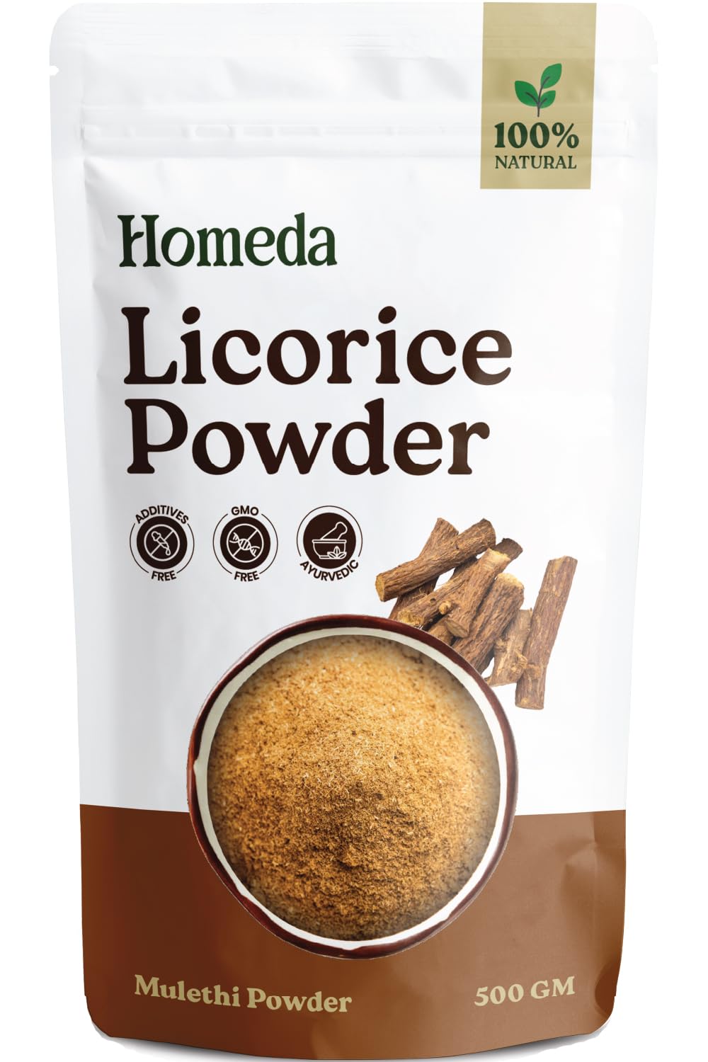 Homeda Poudre de Racine de Réglisse Bio 500g vue avant
