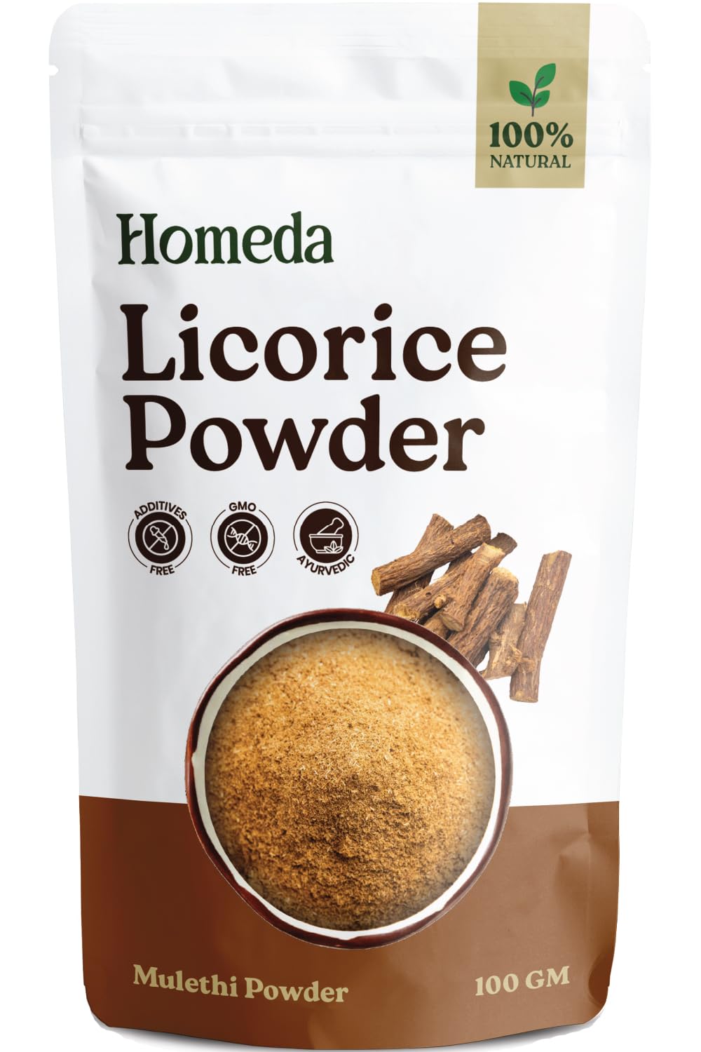 Homeda Poudre de Racine de Réglisse Biologique 100g vue avant