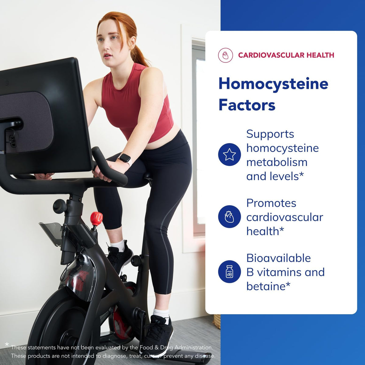 Homocysteine Factors 60 capsules sur une surface blanche