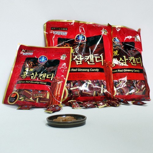 Hongsamin bonbons de ginseng rouge coréen 600g, emballage avec détail