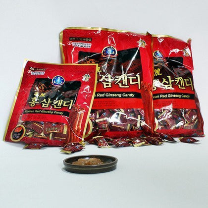 Hongsamin bonbons de ginseng rouge coréen 600g, emballage avec détail