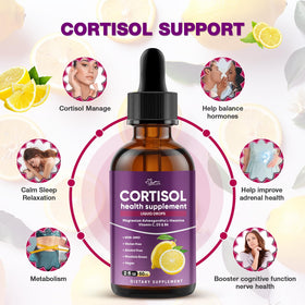 Hoozzch Compléments Alimentaires Cortisol 60 mL - Flacon arrière