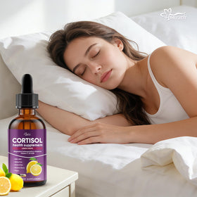Hoozzch Compléments Alimentaires Cortisol 60 mL - Gouttes dans une cuillère
