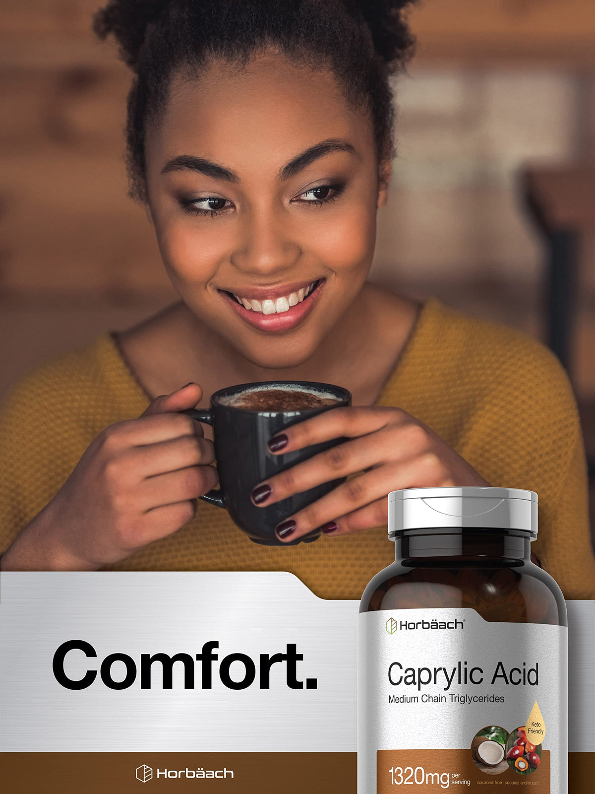 Horbäach Acide Caprylique 1320mg capsules molles étalées