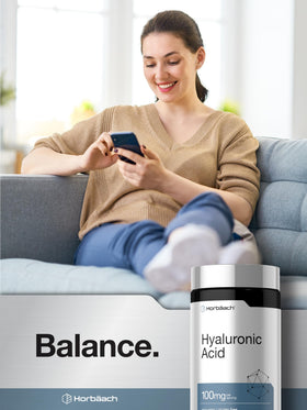 Horbäach Acide Hyaluronique 100mg - capsules sur une surface