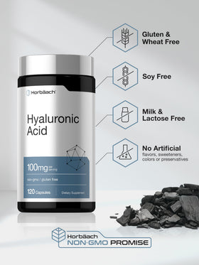 Horbäach Acide Hyaluronique 100mg - vue des capsules dans le flacon
