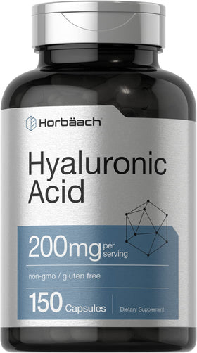 Horbäach Acide Hyaluronique 200 mg 150 Capsules vue de face