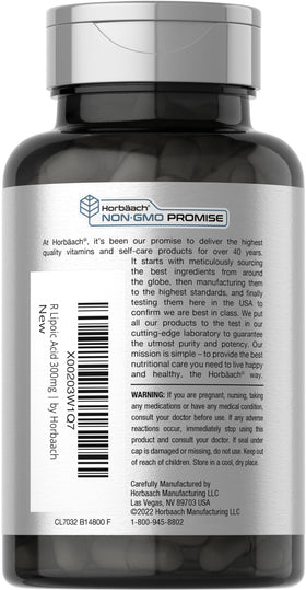 Horbäach Acide R-Lipoïque Stabilisé, capsules ouvertes montrant le contenu