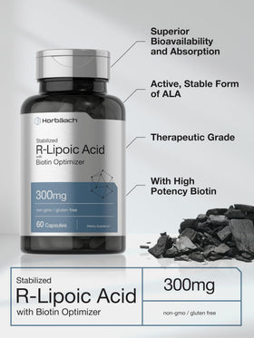 Horbäach Acide R-Lipoïque Stabilisé, vue de côté des capsules