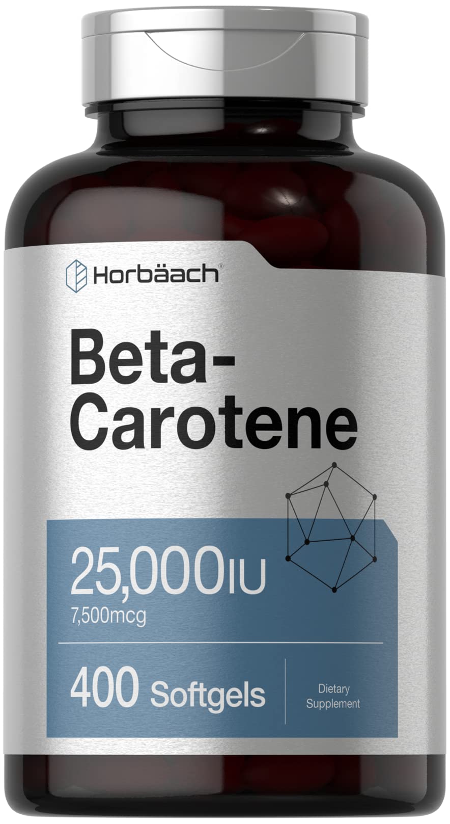 Horbäach Beta Carotène 25000 UI gélules vue de face