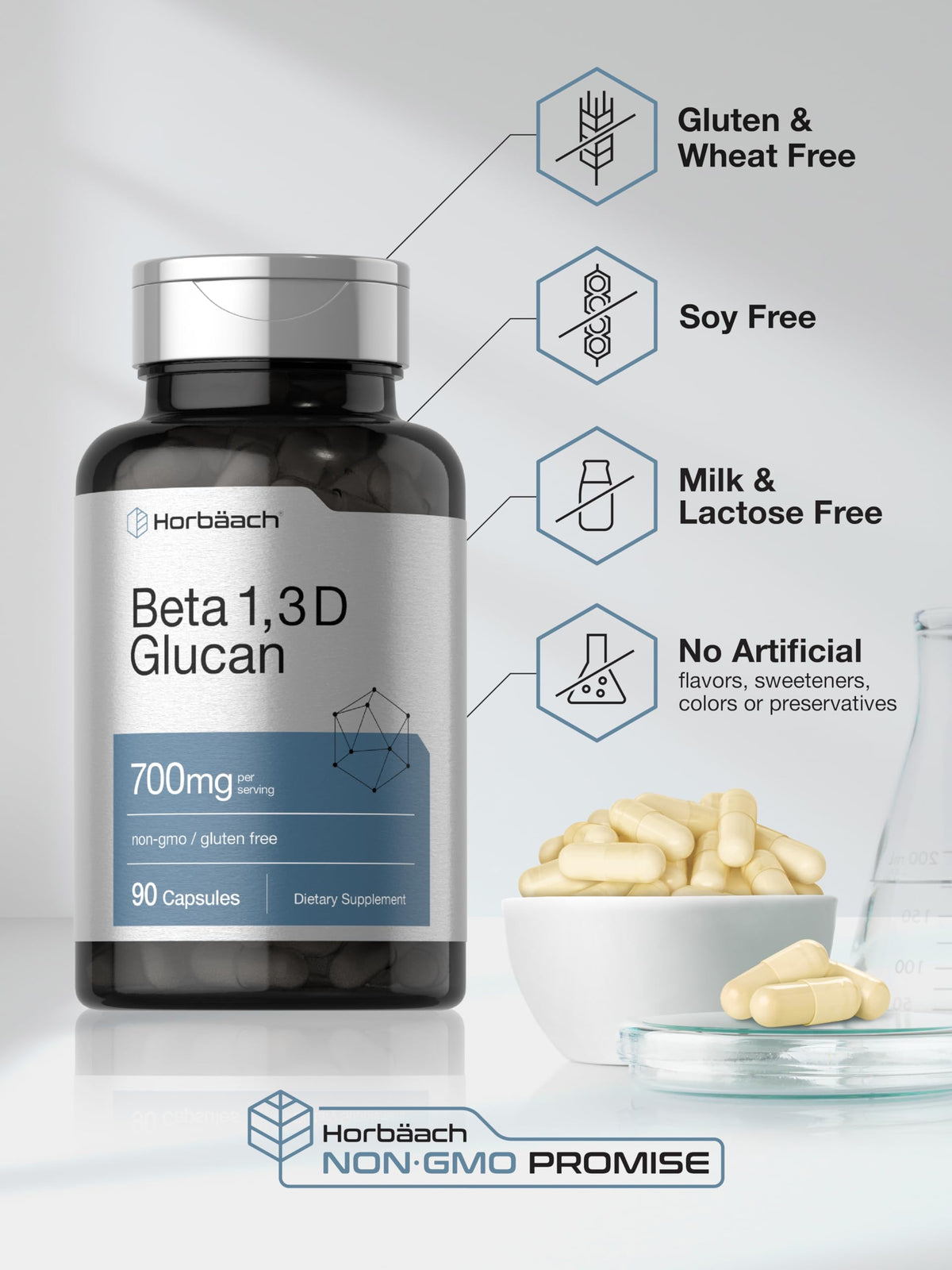 Horbäach Beta Glucan 700 mg détails des ingrédients