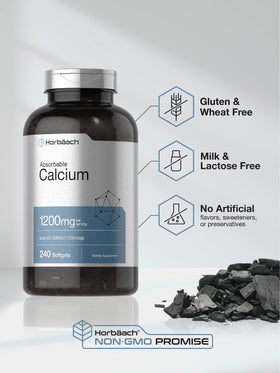 Horbäach Calcium 1200 mg gélules 240 avec étiquette