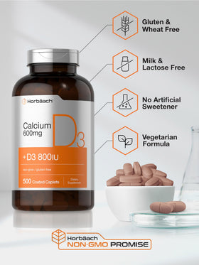 Horbäach Calcium 600 mg contenant des comprimés