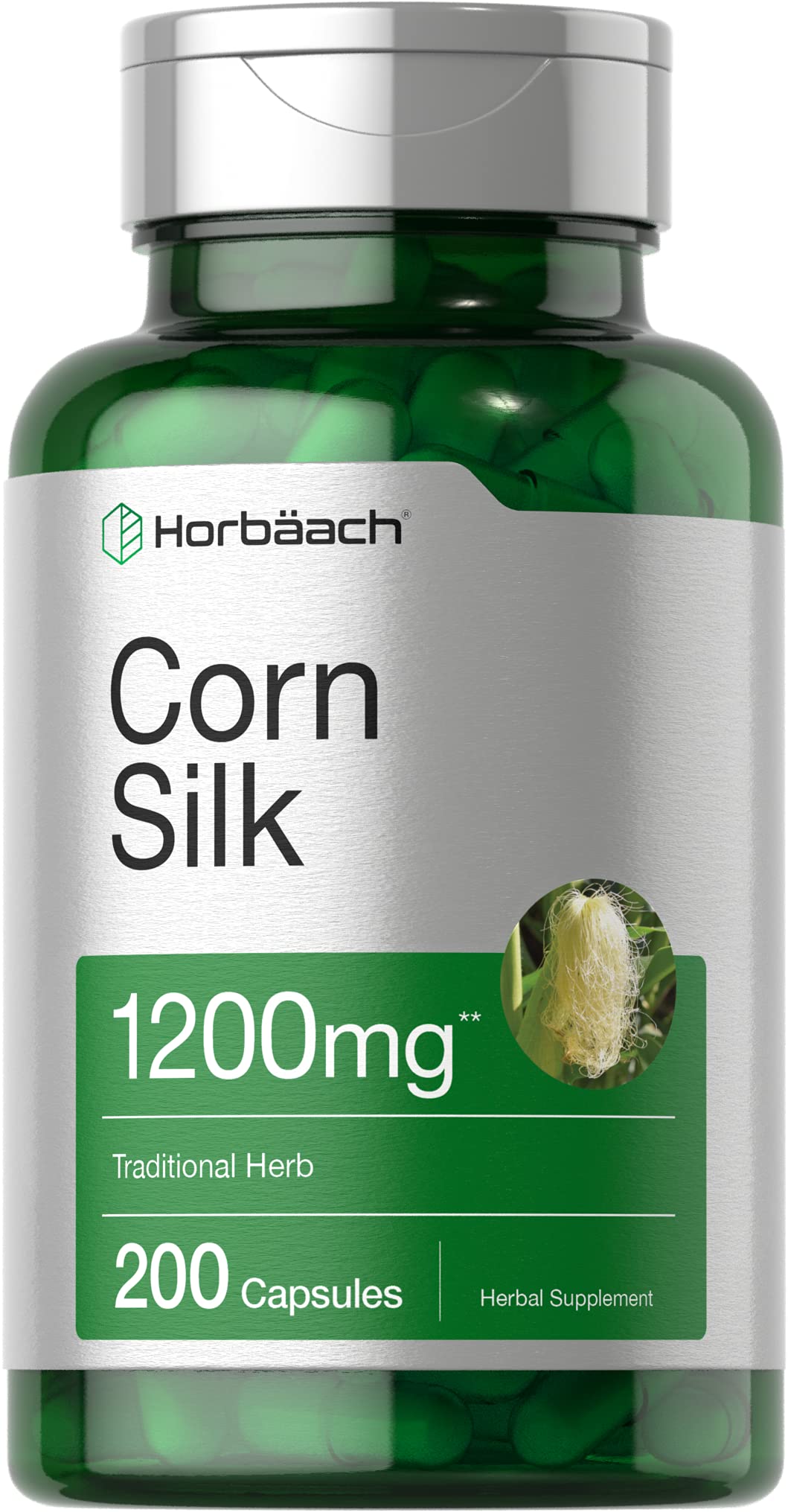 Horbäach Capsules de Soie de Maïs 200 Comprimés - vue de face