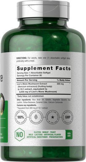 Horbäach champignon Lion's Mane capsules côté