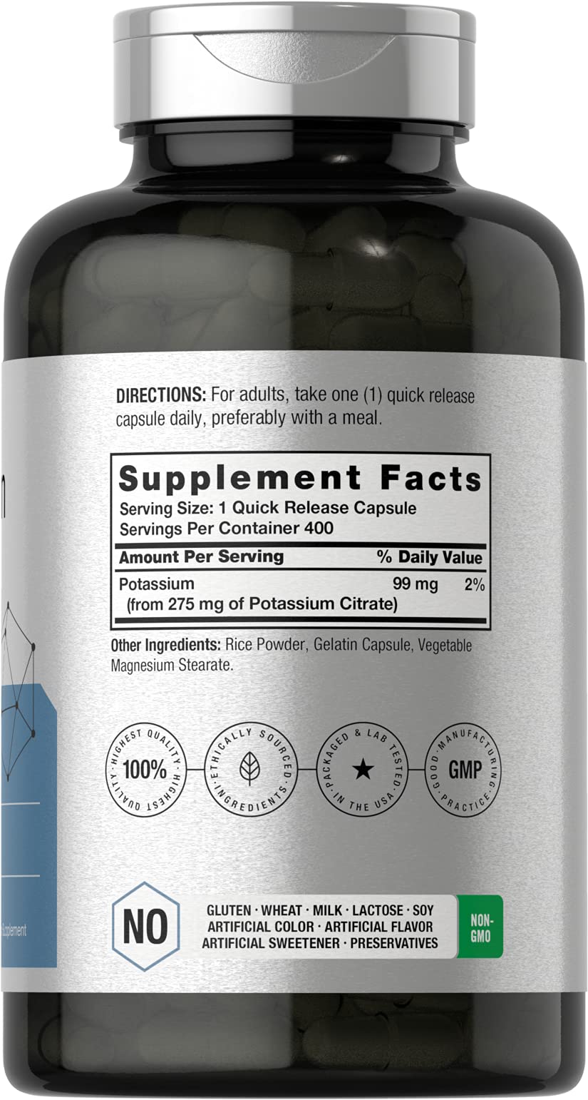 Horbäach Citrate de Potassium 275 mg capsule close-up