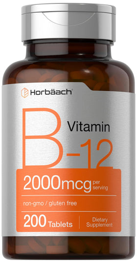 Horbäach Complément Alimentaire B12 2000 mcg boîte avant