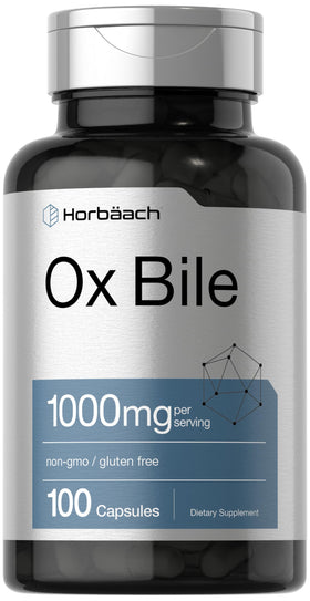 Horbäach complément alimentaire bile de bœuf 1000mg vue avant