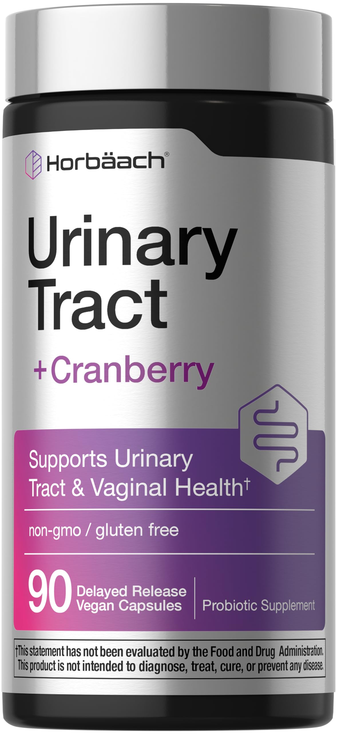 Horbäach Complément Alimentaire Santé Urinaire Femme 90 Capsules Végétales vue avant