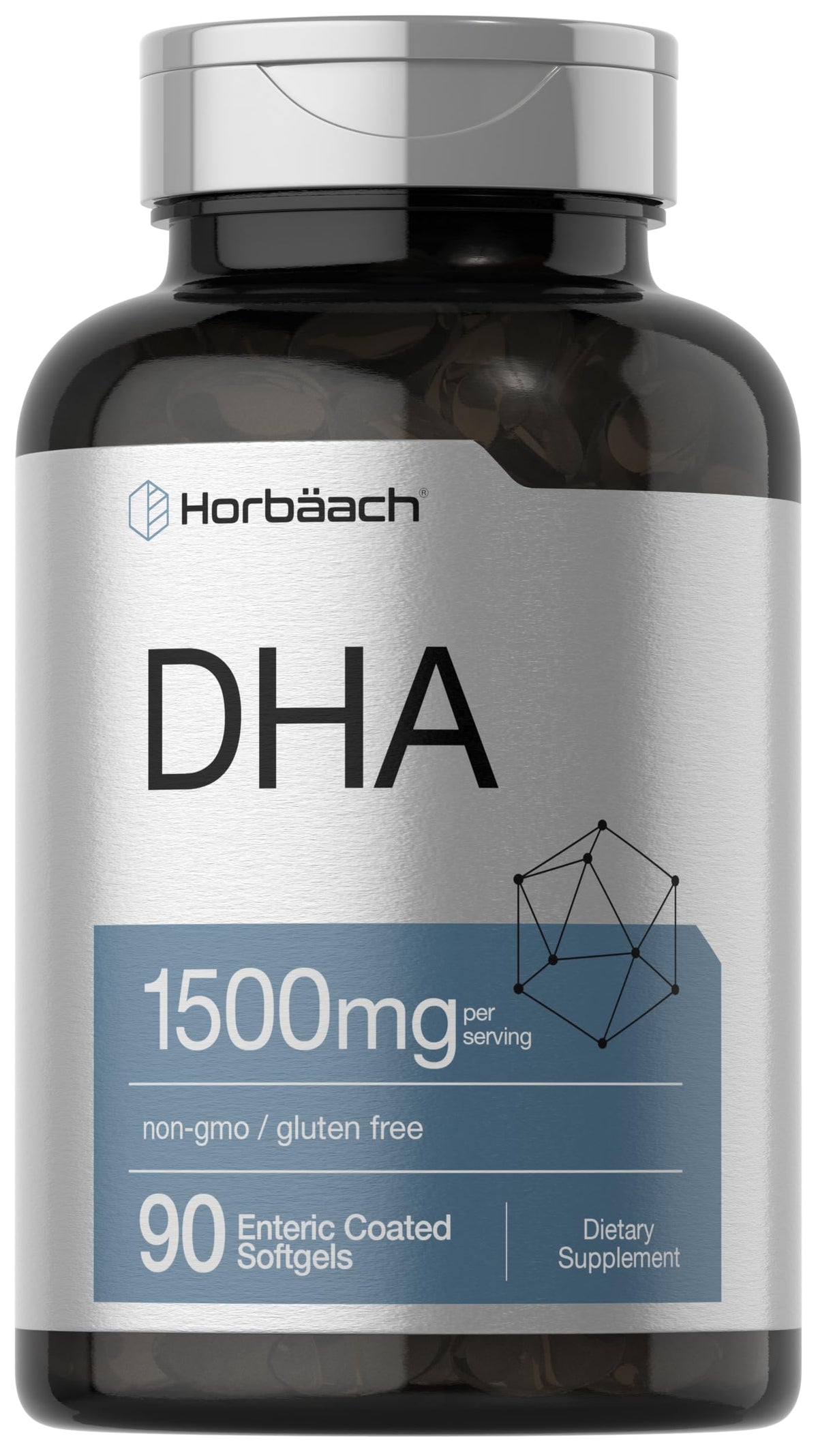 Horbäach Complément DHA 1500mg 90 gélules vue de face