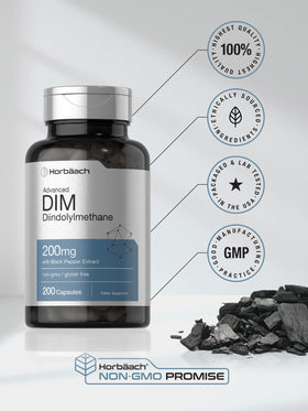 Horbäach Complément DIM 200mg affiché sur une table