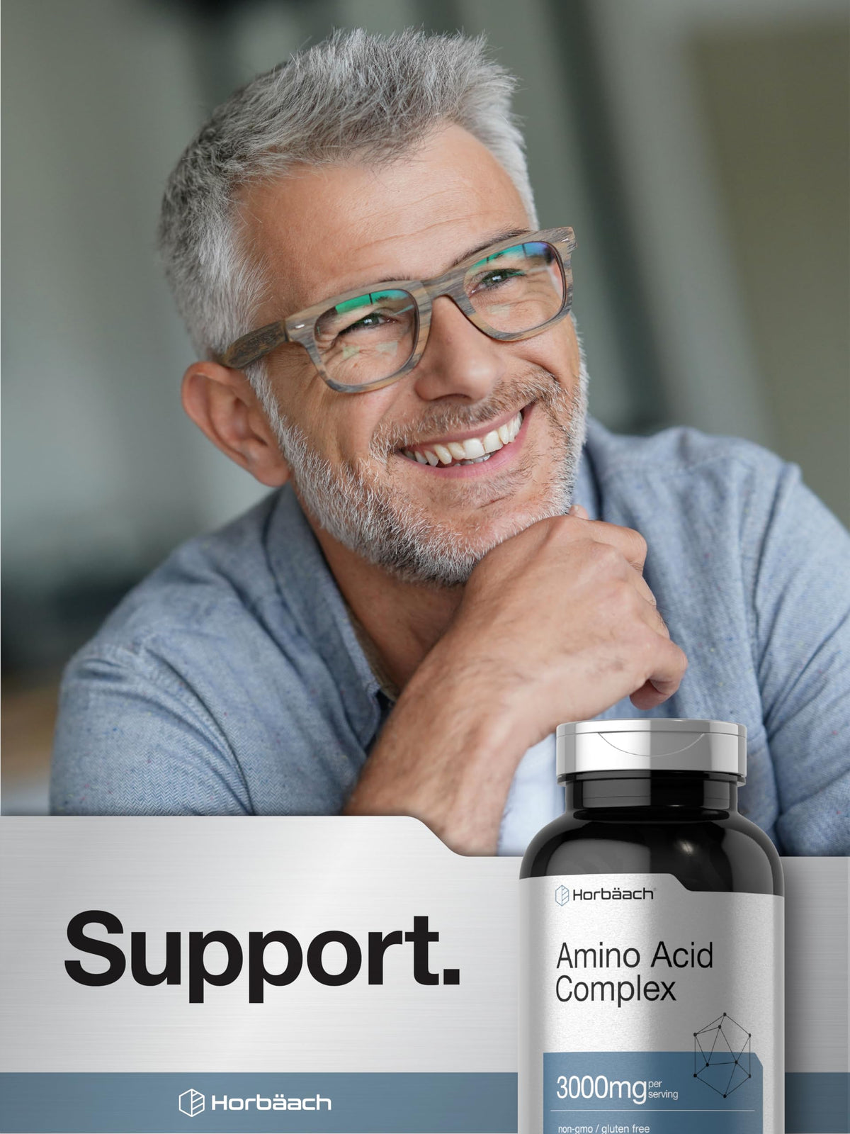 Horbäach Complexe d'Acides Aminés 3000mg dans un cadre naturel