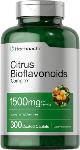 Horbäach Complexe de Bioflavonoïdes Agrumes 1500mg 300 comprimés enrobés vue de face