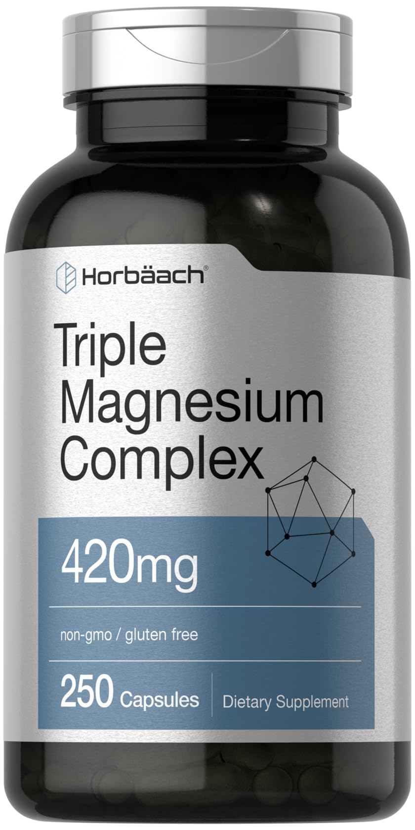 Horbäach Complexe de Magnésium 420 mg 250 capsules avant