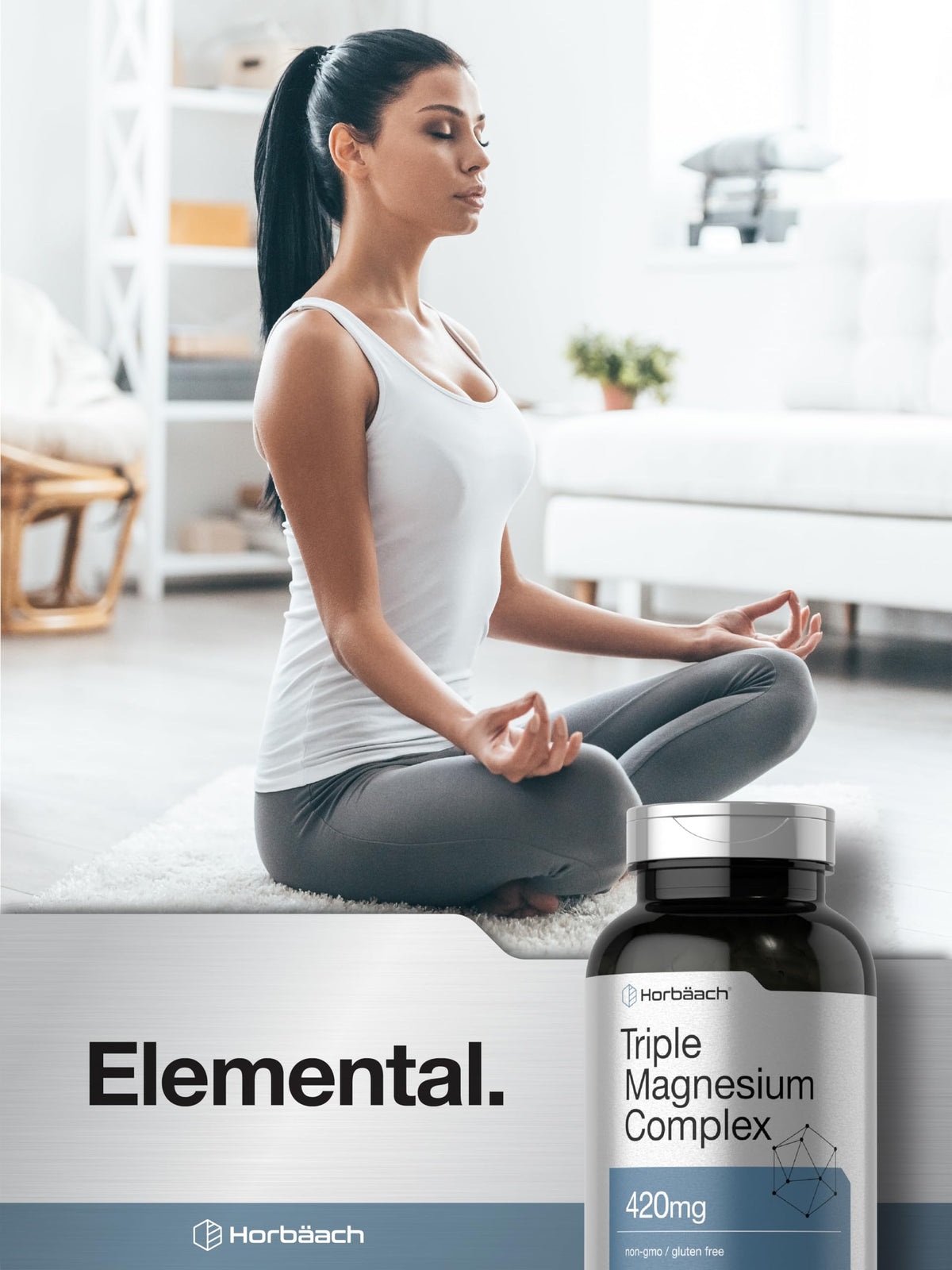 Horbäach Complexe de Magnésium 420 mg étiquette des ingrédients