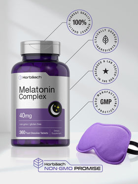 Horbäach Complexe de Mélatonine 40mg emballage de côté