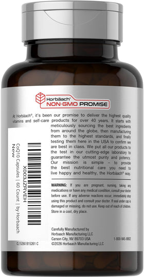 Horbäach CoQ10 200mg capsules avec extrait de poivre noir