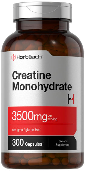 Horbäach Créatine Monohydrate 3500mg capsules, emballage avant
