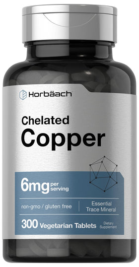 Horbäach Cuivre Chélaté 6mg 300 Comprimés - Emballage avant
