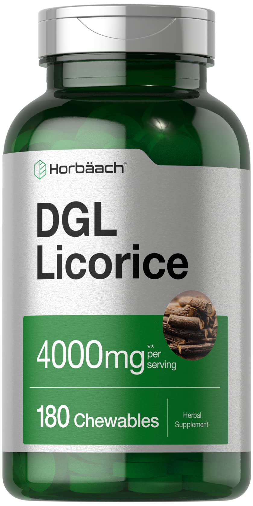 Horbäach DGL Réglisse 180 Tablettes à Mâcher vue avant