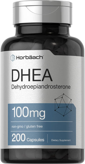 Horbäach DHEA 100mg 200 capsules vue de face
