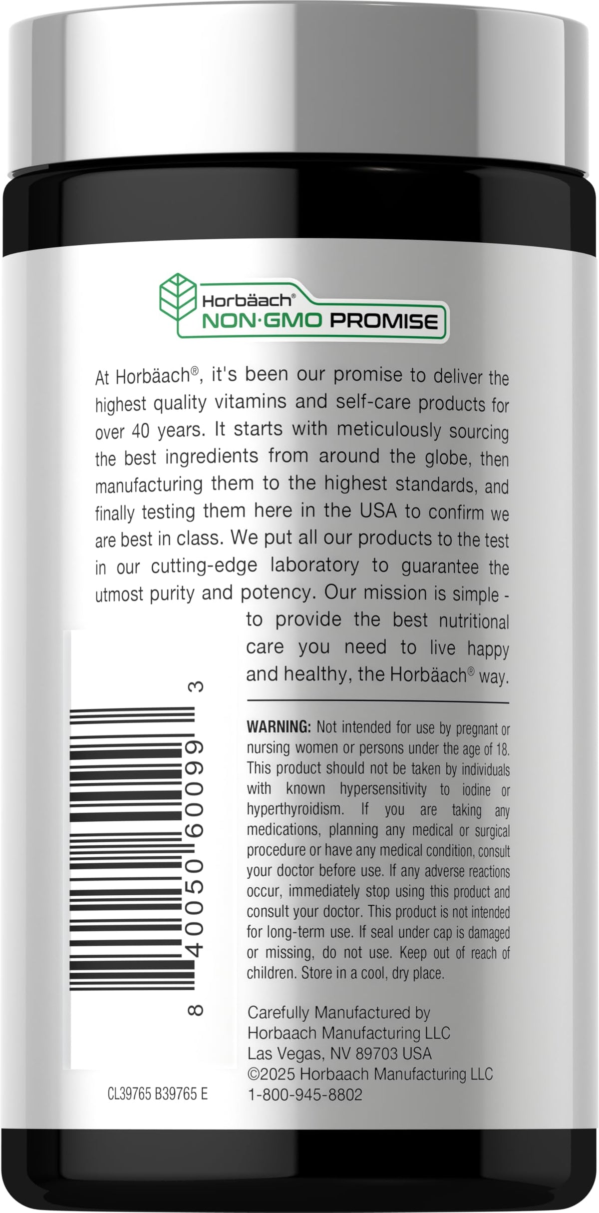 Horbäach Extrait d'Algue Brune Capsules et extrait de thé vert