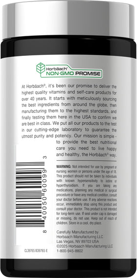 Horbäach Extrait d'Algue Brune Capsules et extrait de thé vert