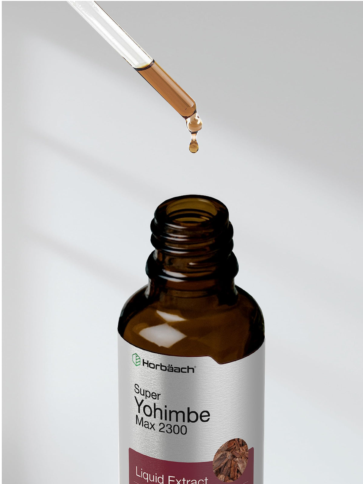 Horbäach extrait d'écorce de yohimbe 2300 mg et sa boîte
